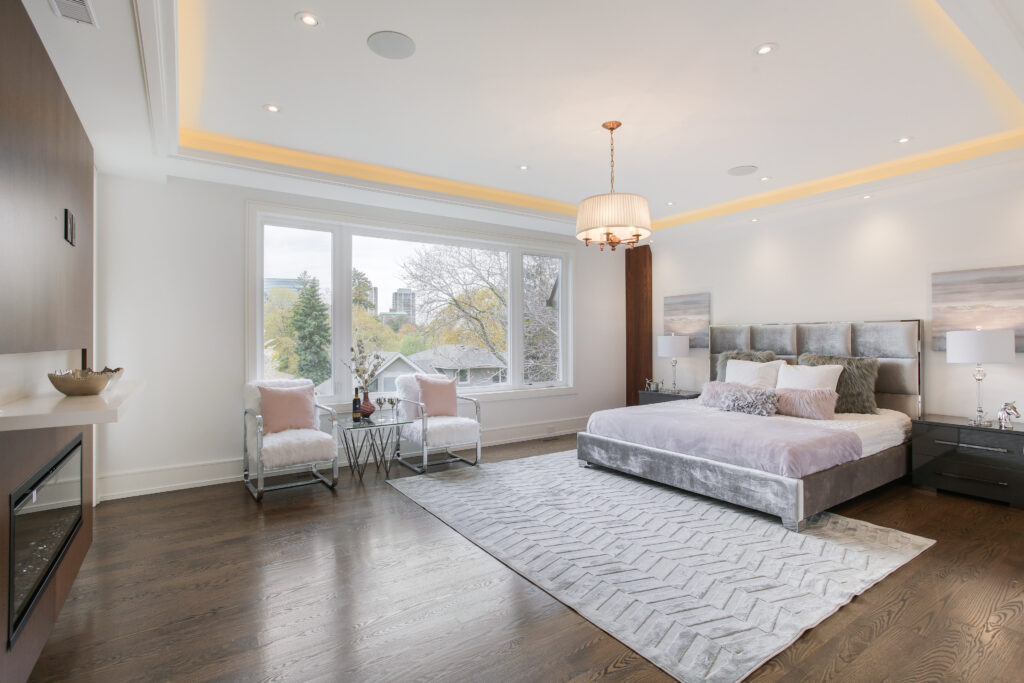 elegant bedroom design - architecture firm Toronto