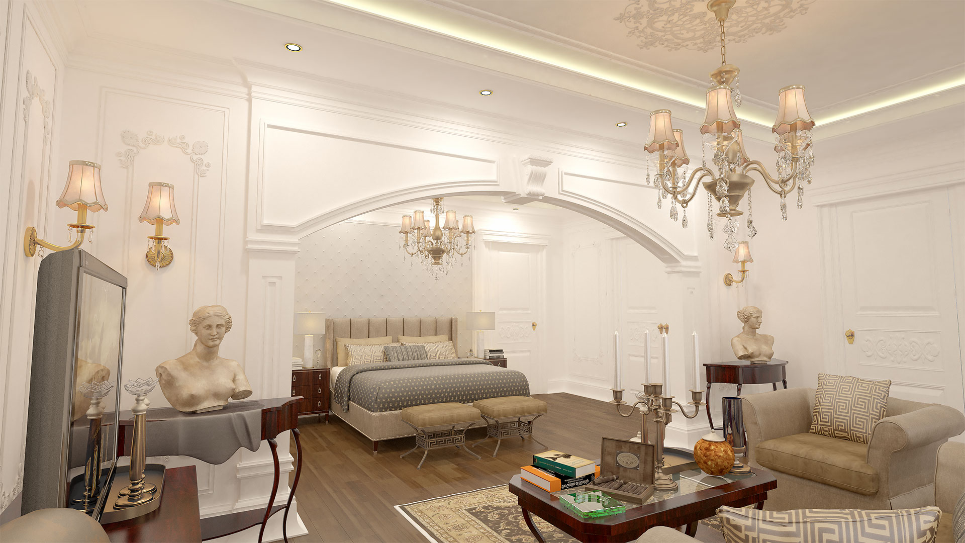 Elegant modern luxury bedroom designs